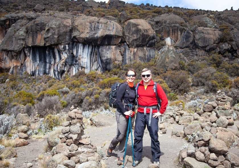 Climbing Through The Northern Circuit route on Kilimanjaro
