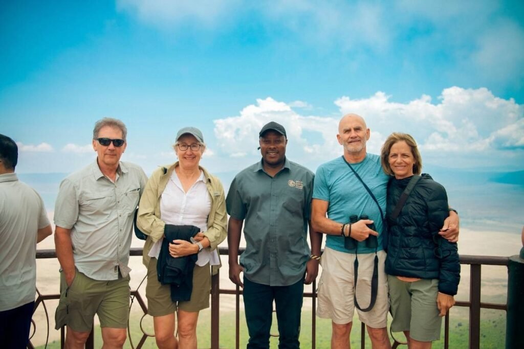 GoodEarth Tours guide with Guests